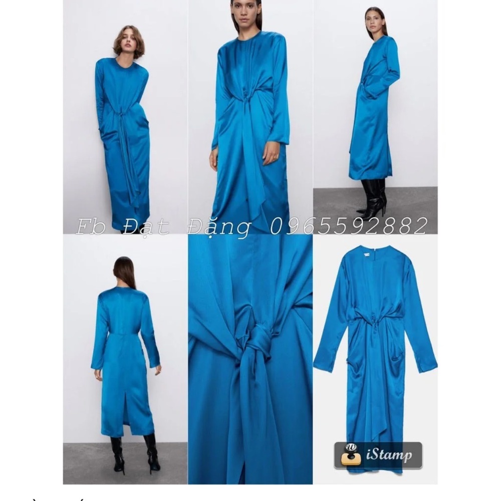 Zara limited edition satin dress